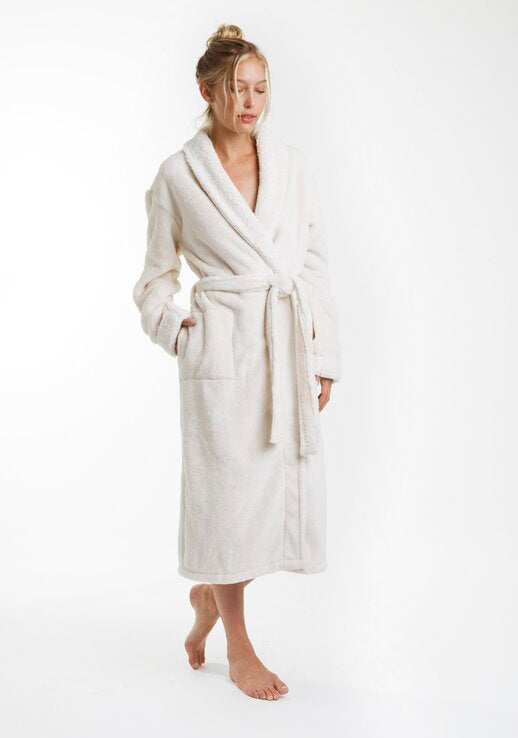 Bath Robe Ivory